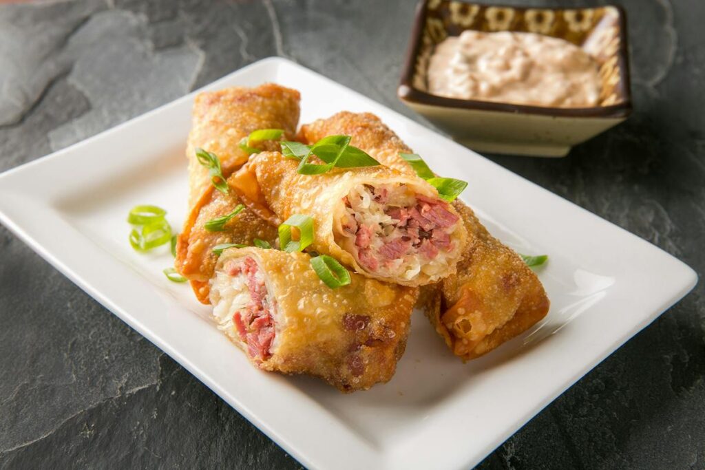 CORNED BEEF EGG ROLLS